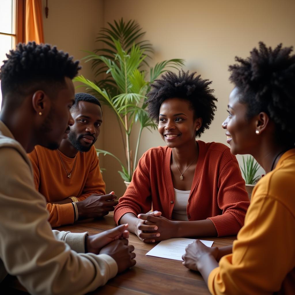 African LGBTQ+ Support Group Meeting