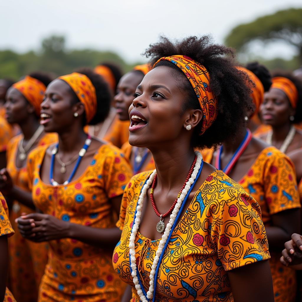 Celebrating Motherhood in a Traditional African Ceremony