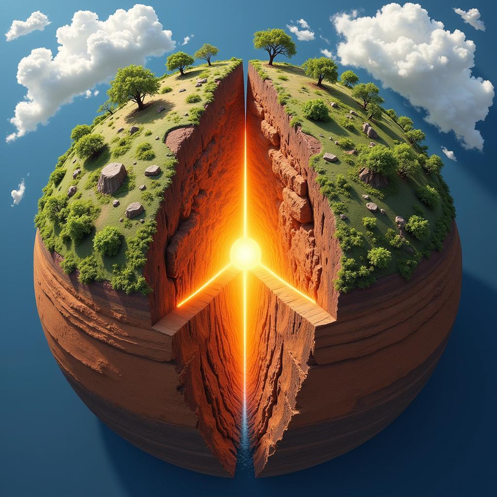 African Rift Valley Tectonic Plates Showing Divergence