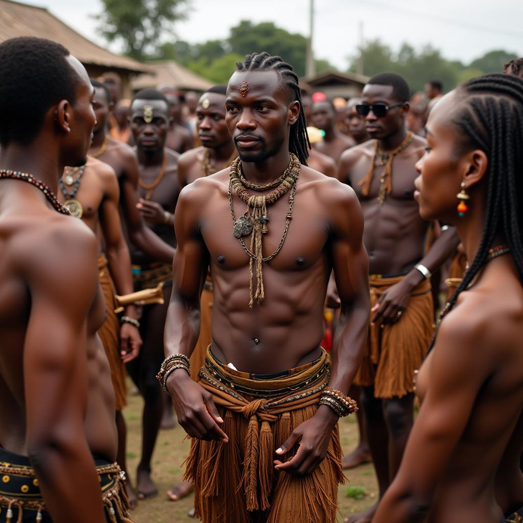 African Ritual Dance Ceremony