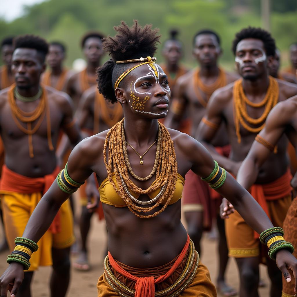 African Ritual Dance Ceremony