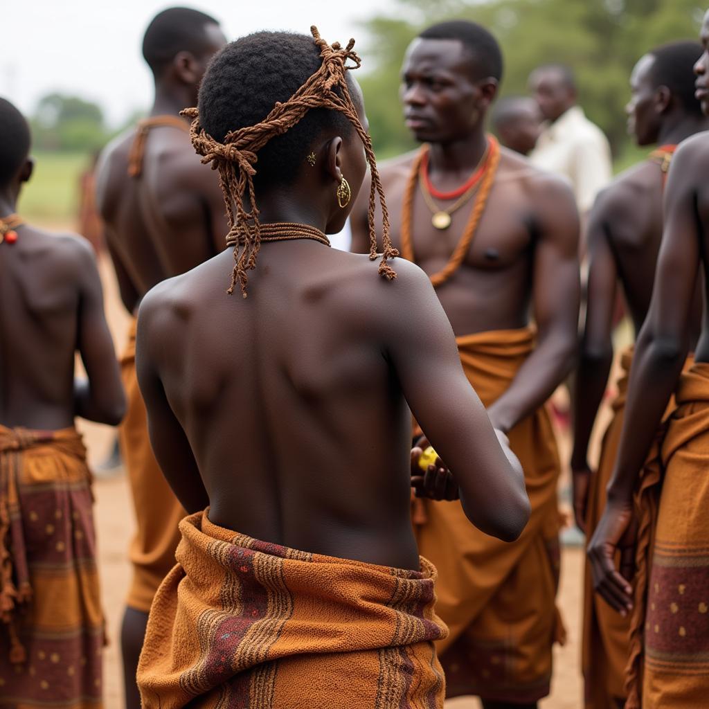 Traditional African rituals and ceremonies related to life stages