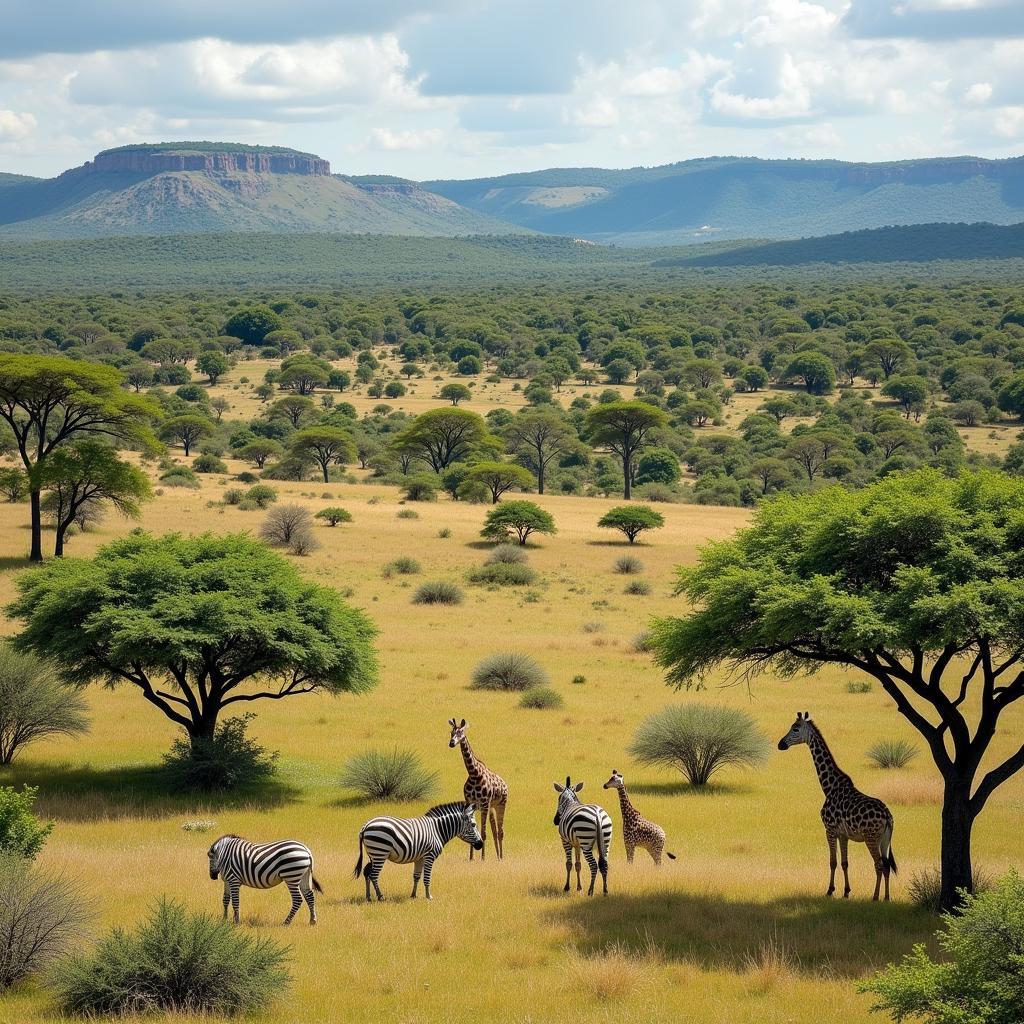 Diverse Habitats of the African Savanna