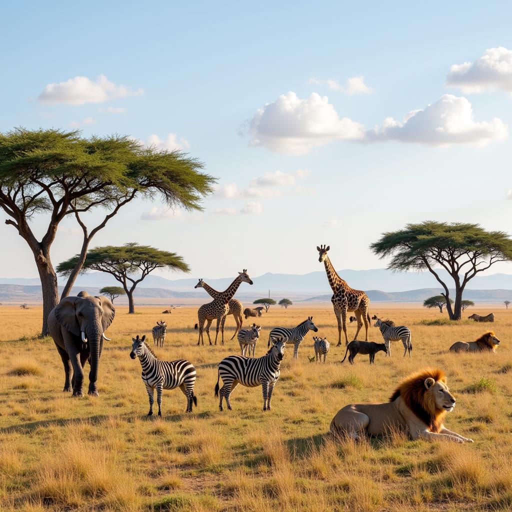 Wildlife Diversity in the African Savanna