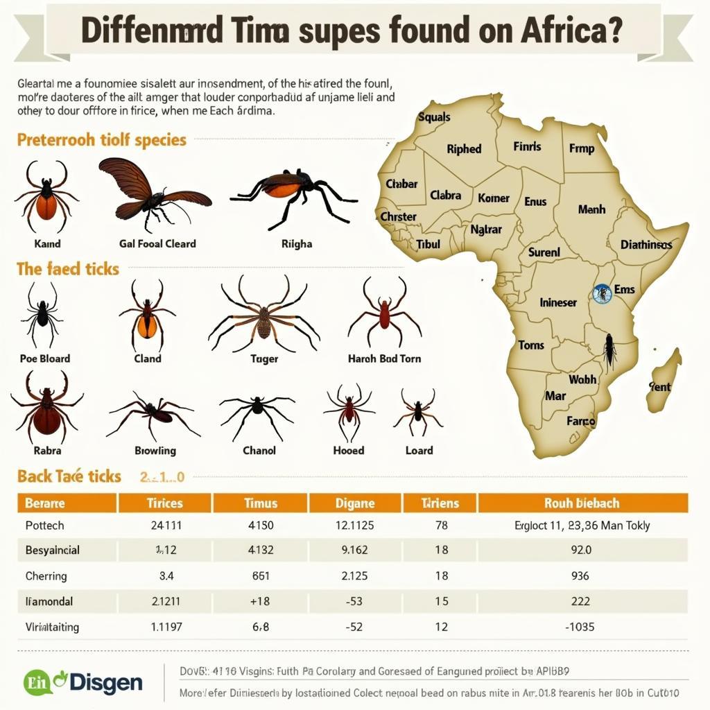 African Tick Species and Their Habitats