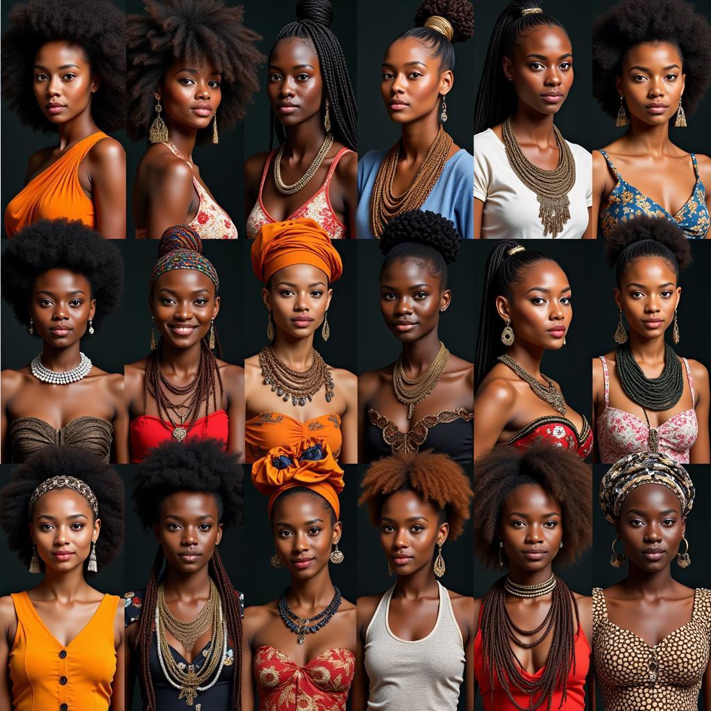 Diverse beauty of African women across the continent