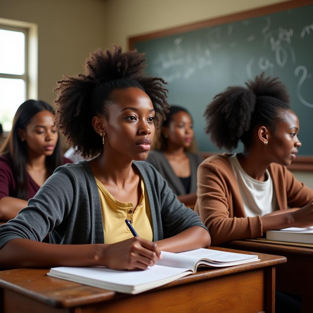 African Women Pursuing Education and Achieving Academic Success