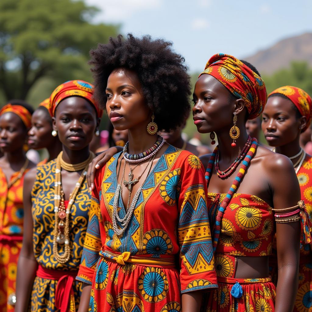 African Women in Traditional Attire