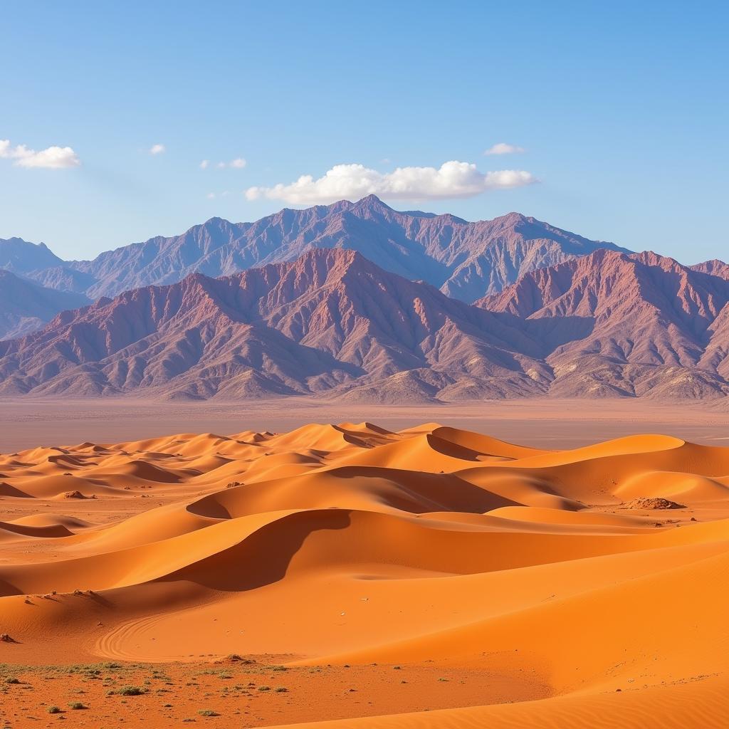 Atlas Mountains and Sahara Desert in Morocco