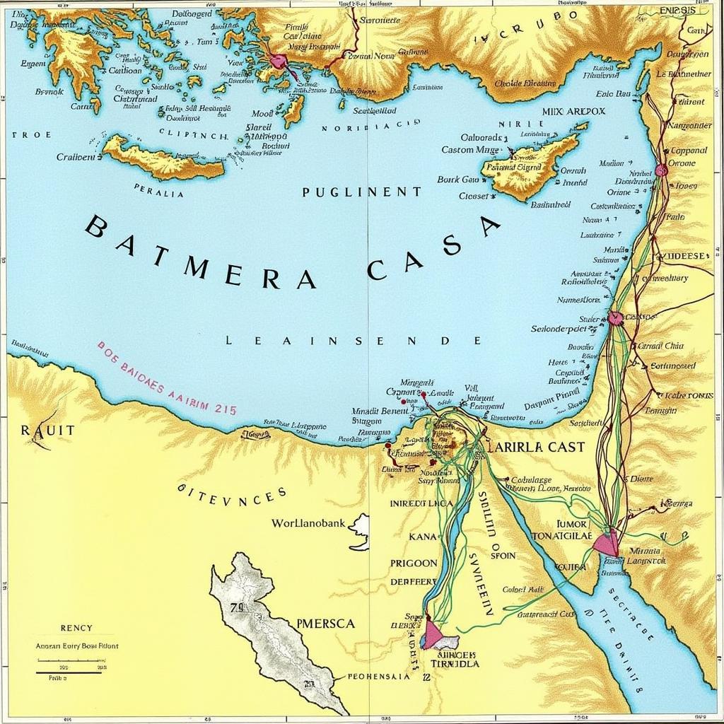 Barbary Coast Piracy Map