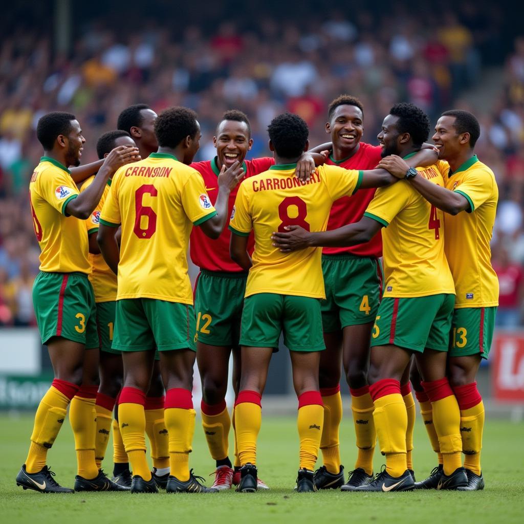 Cameroon's historic run to the quarter-finals in the 1990 FIFA World Cup