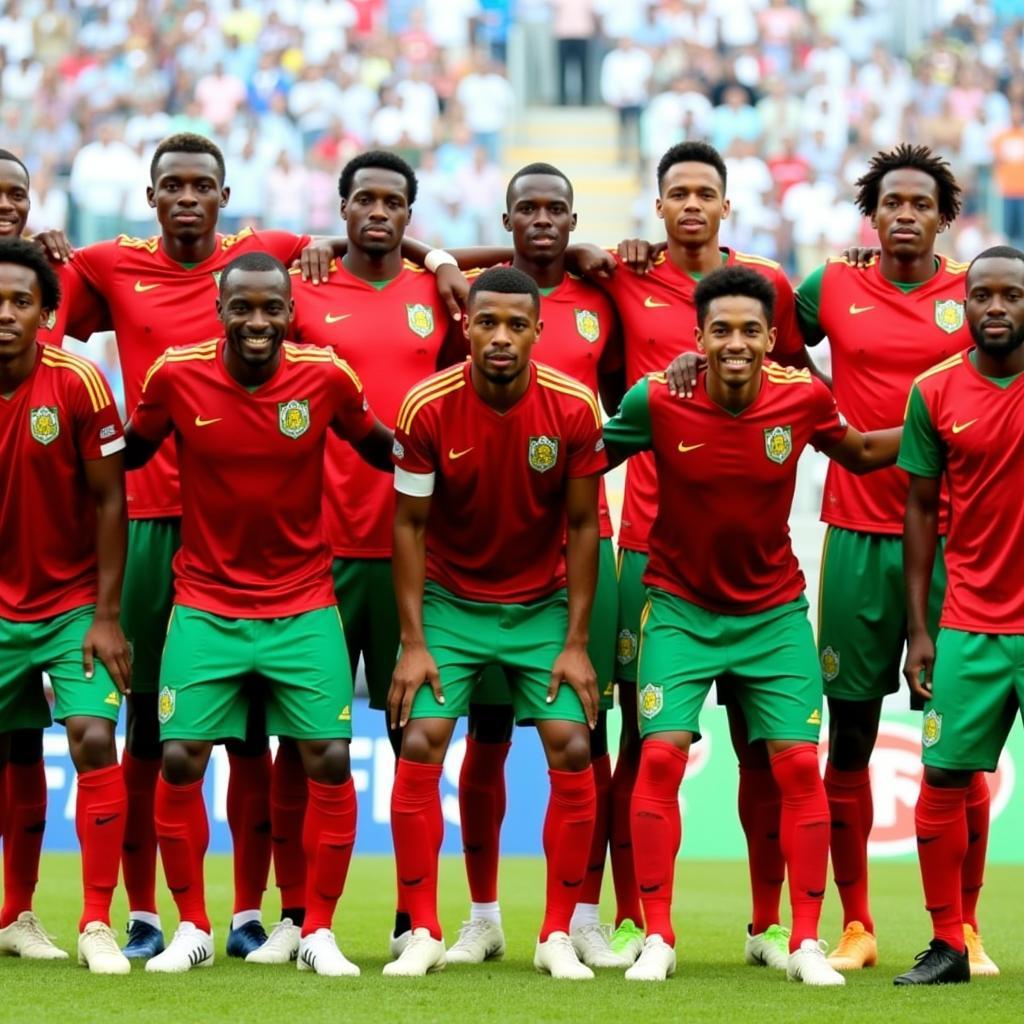 Cameroon Team Photo at AFCON 2017