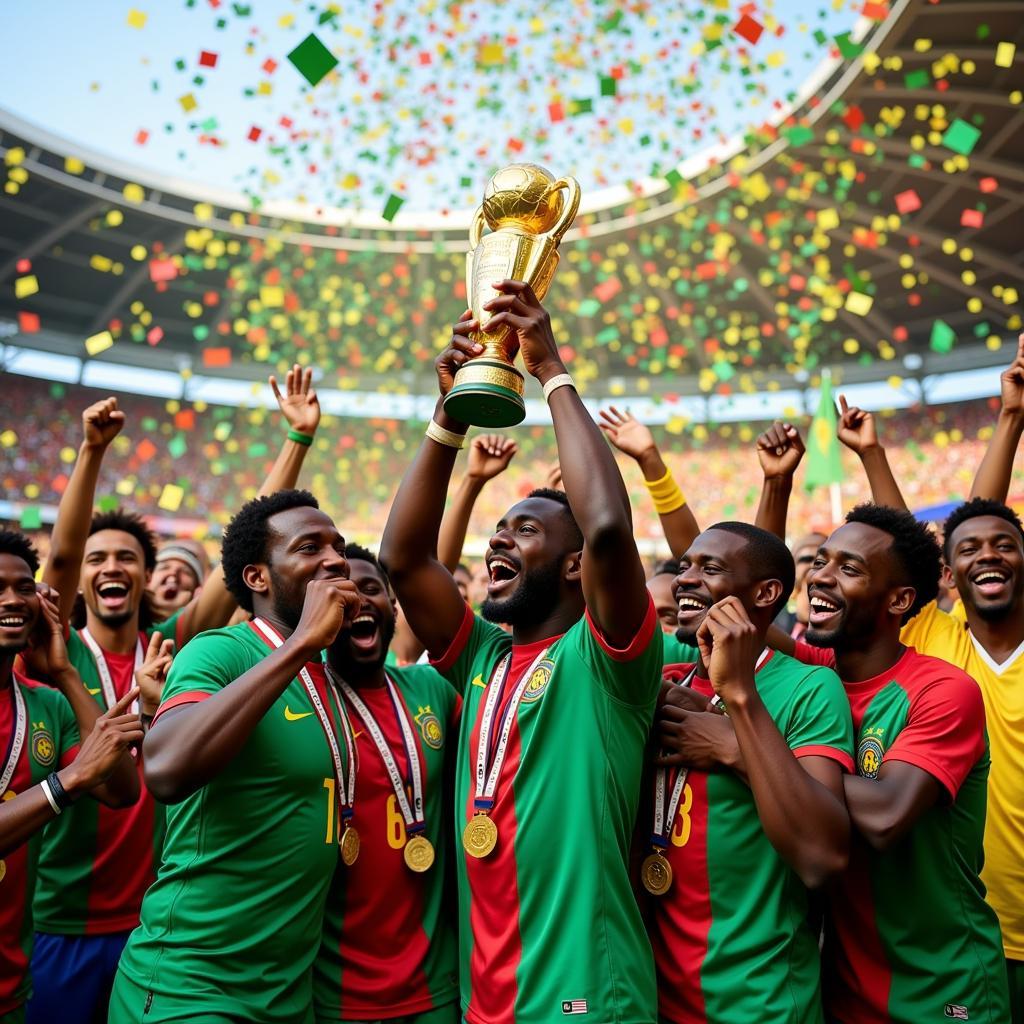 Cameroon's AFCON 2017 Victory Celebration on YouTube