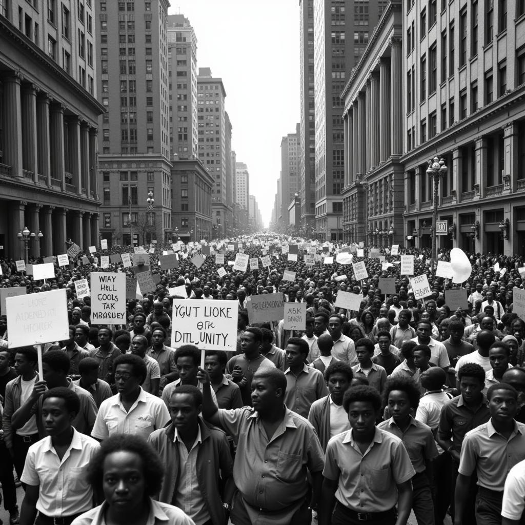 Civil Rights March in the 1960s