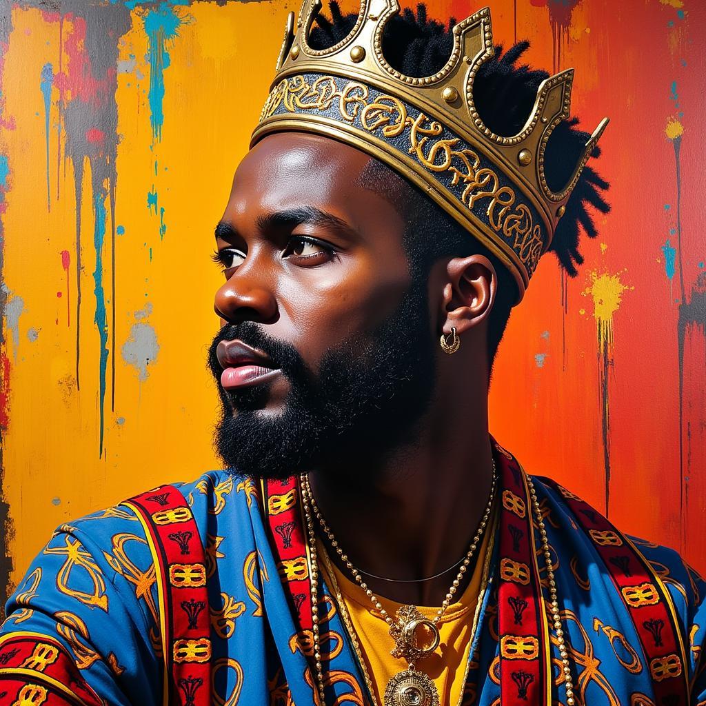 Contemporary Portrait of an African King