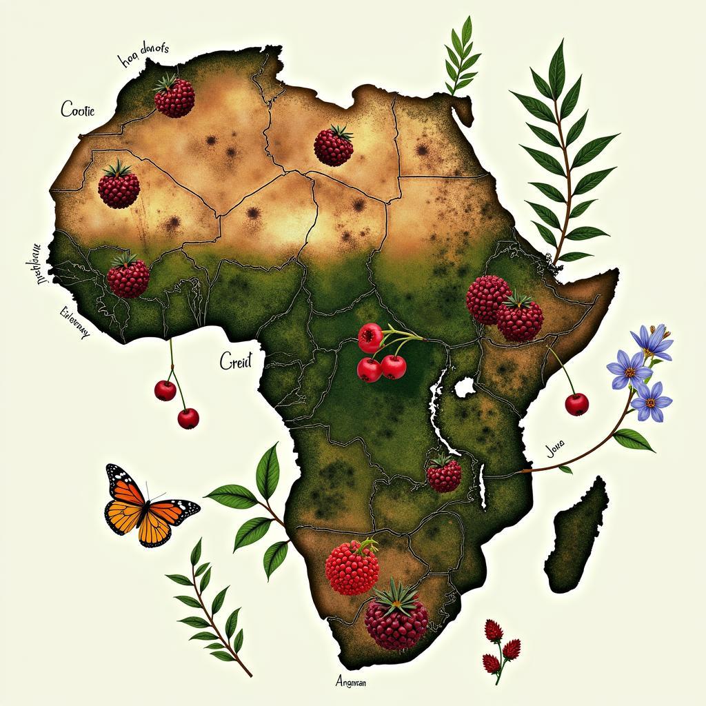 Diverse African Berries in their Natural Ecosystem