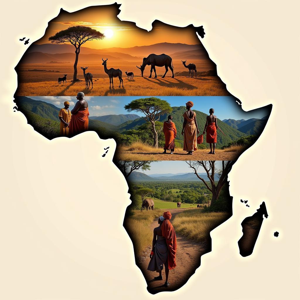 Diverse African Cultures: A Blend of Landscapes and People