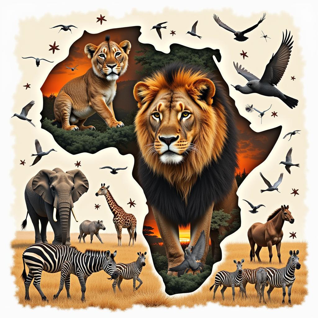 Diverse African Wildlife