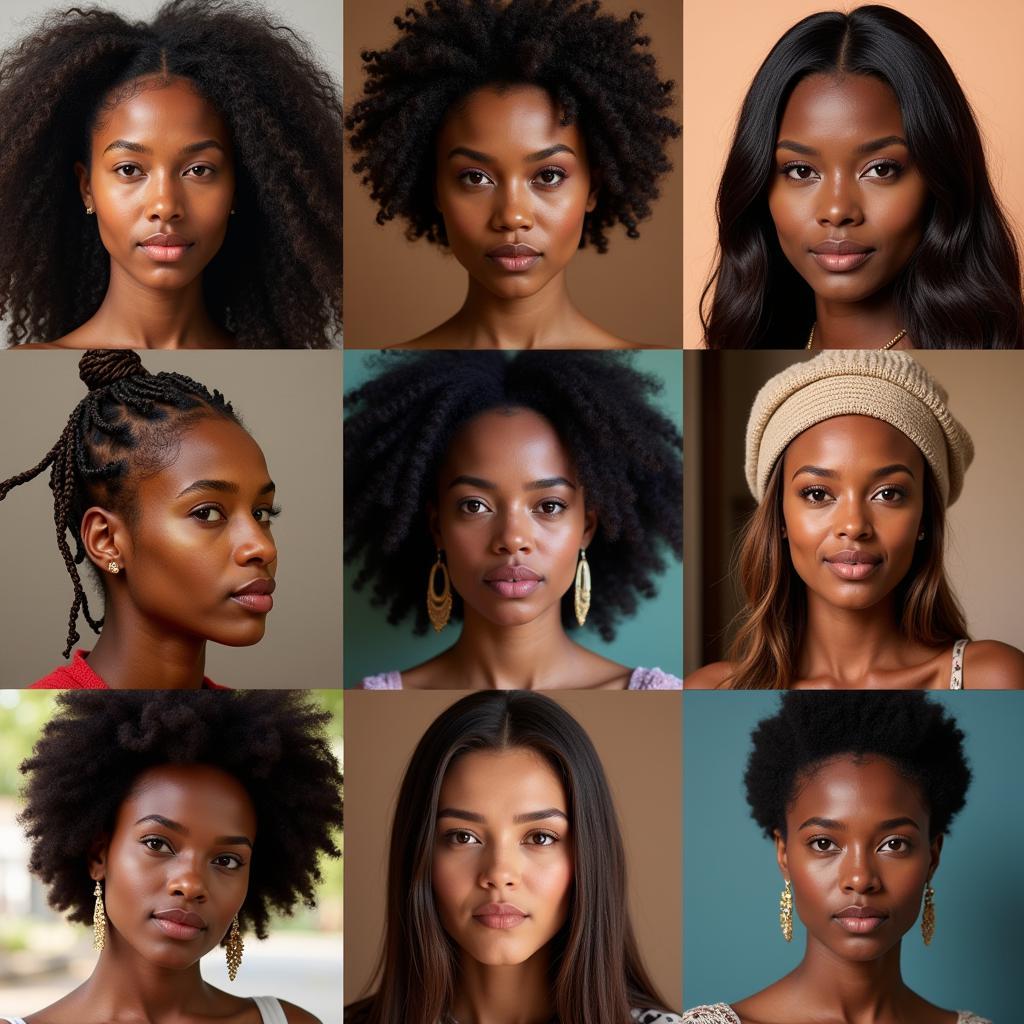 Portraits of Diverse African Women