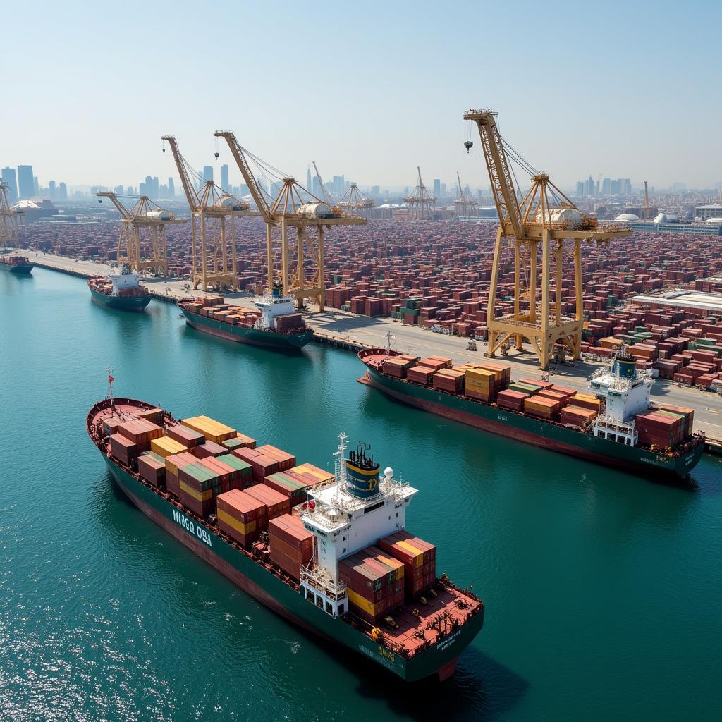 Dubai Port Handling African Commodities