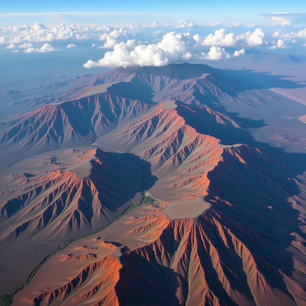 East African Rift Valley: An aerial perspective of the geological wonder