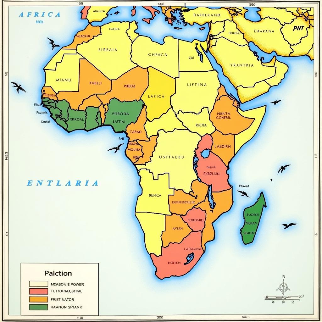 Map of European Colonization in Africa