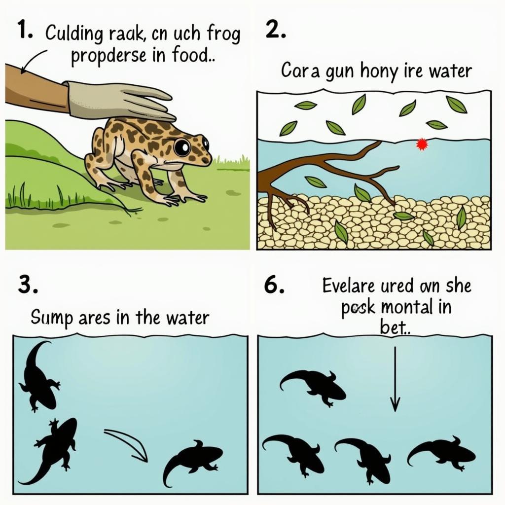 Feeding African Clawed Frog Tadpoles