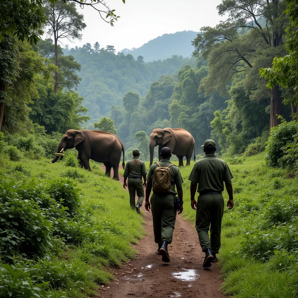 Conservation efforts for Forest Elephants in DRC