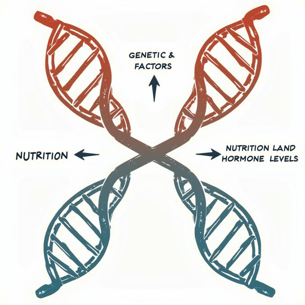 Genetic and Environmental Factors Influencing Penis Size: Showing the complex interaction of genes and environment in determining penis size.