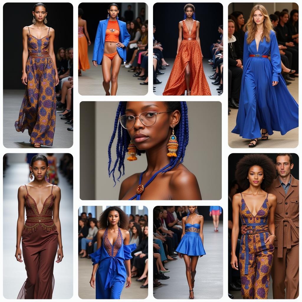 Global Fashion Trends Featuring African Blue Clips