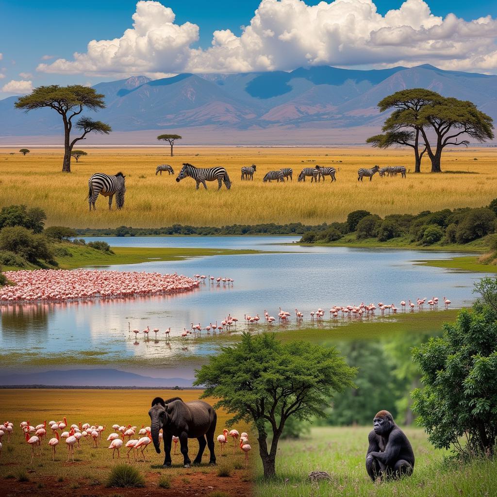 Wildlife thriving in the diverse habitats of the Great African Rift Valley