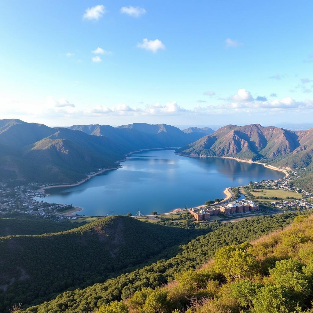 Aerial View of Hartbeespoort Dam in 2017