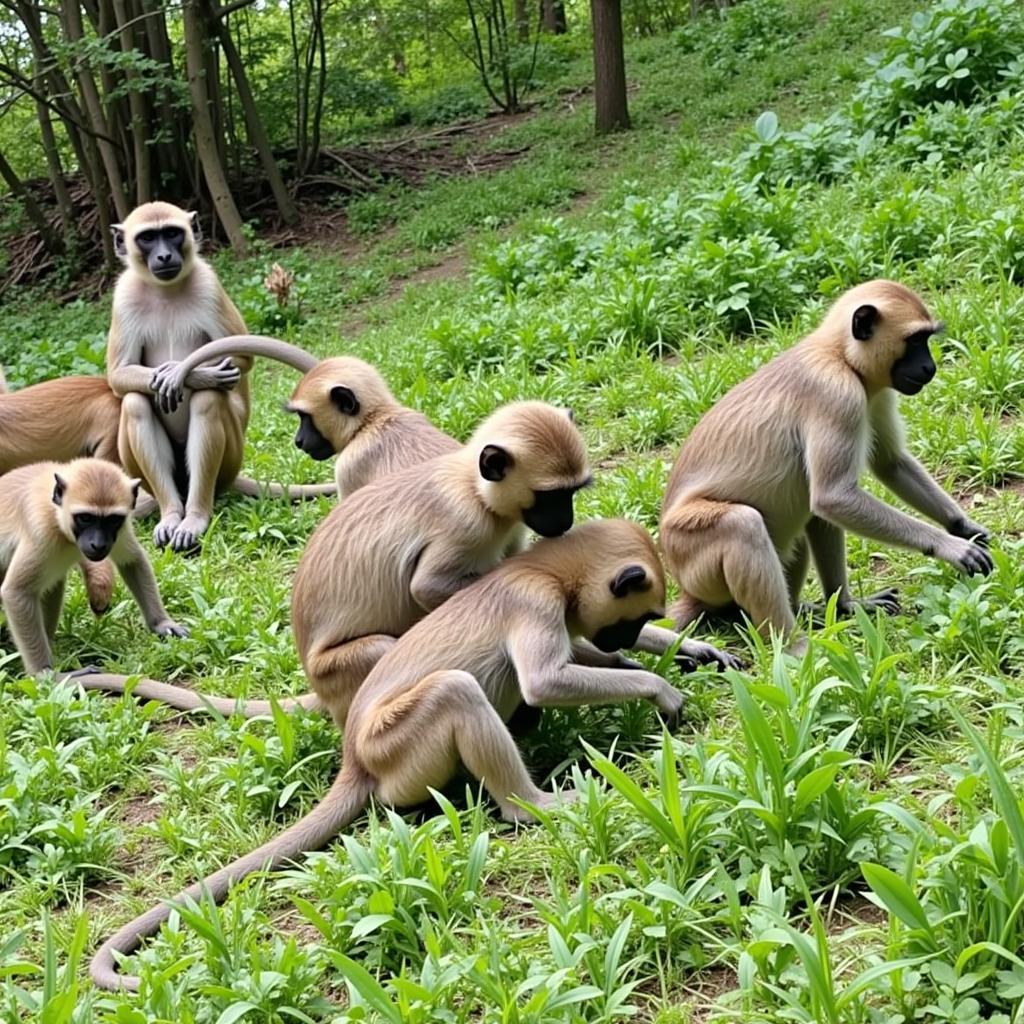 Vervet Monkeys at Hartbeespoort Monkey Sanctuary in 2017