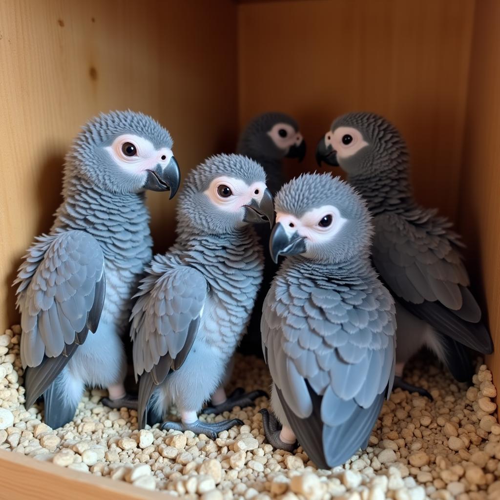 Healthy African Grey Parrot Chicks