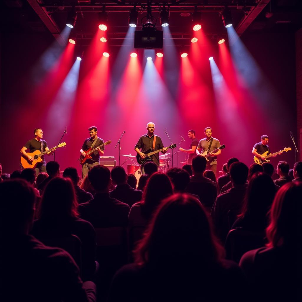 Live Music Performance at an African American Nightclub in Houston