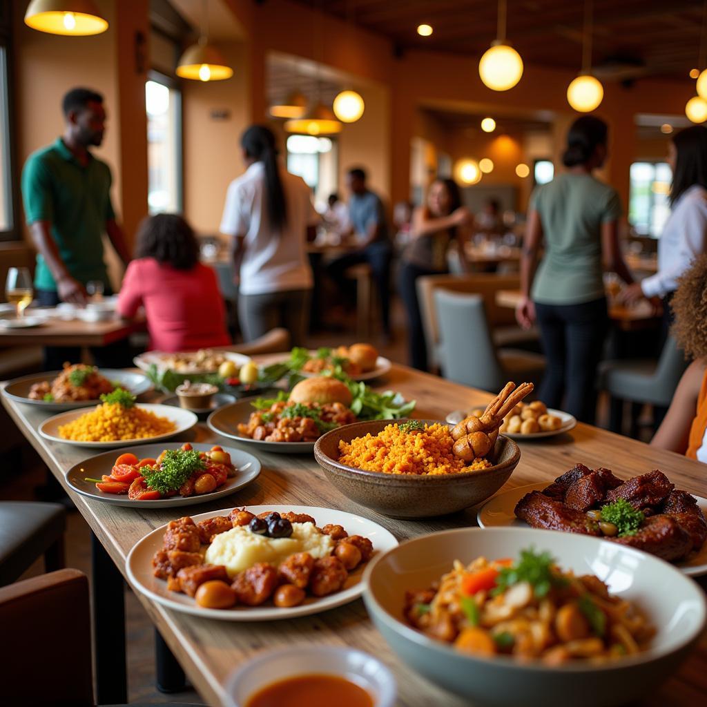 Dining experience at a Kampala hotel restaurant