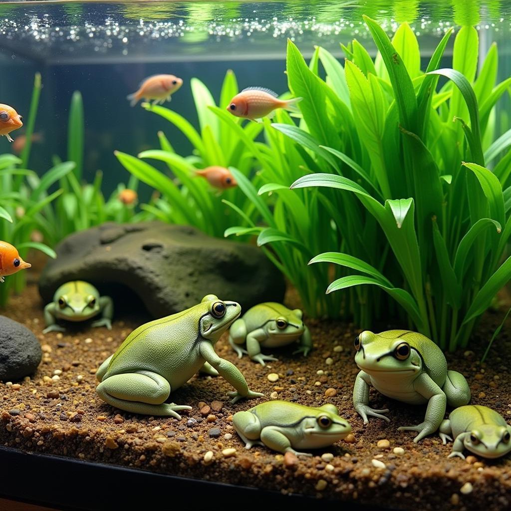 African Dwarf Frog Tank in Local Fish Store