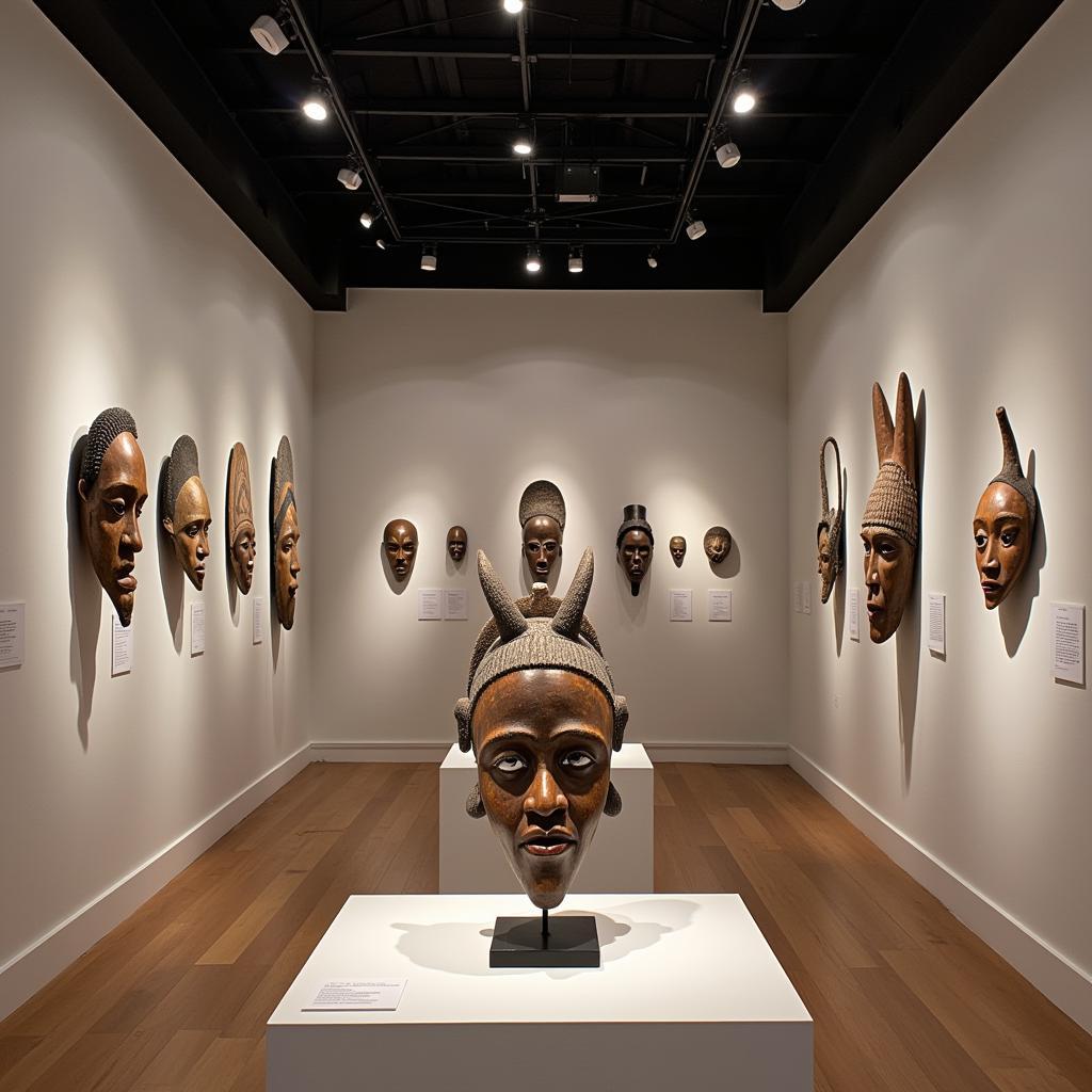 Modern African Mask Exhibition