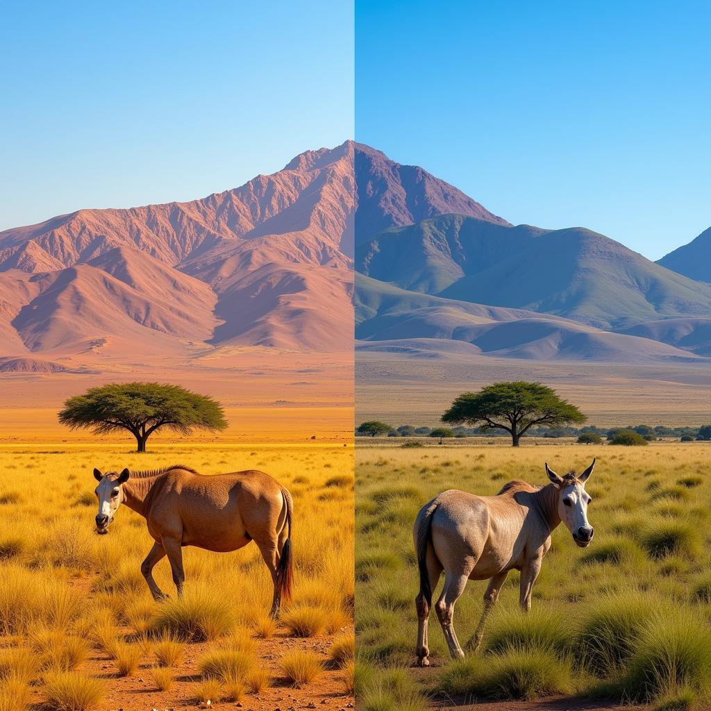 Morocco and Tanzania Landscape Comparison