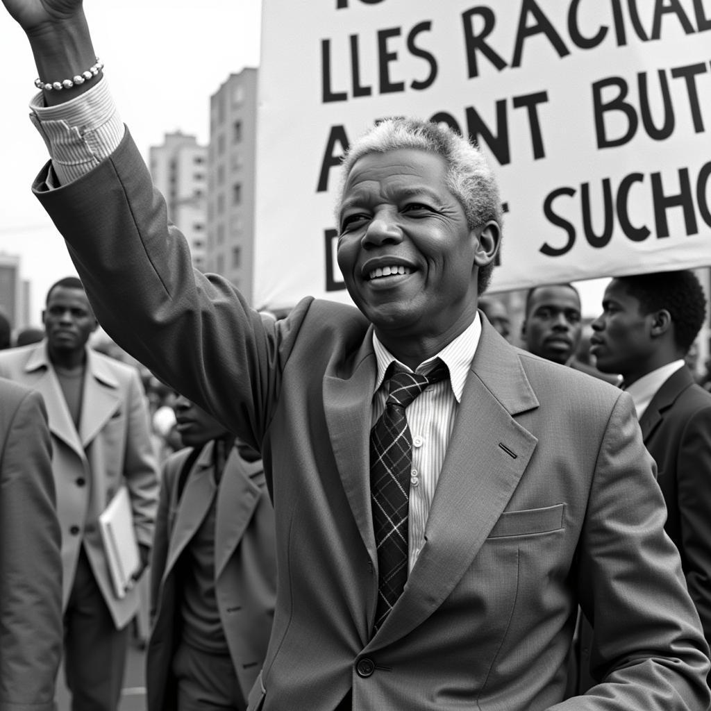 Nelson Mandela's early life and activism against apartheid