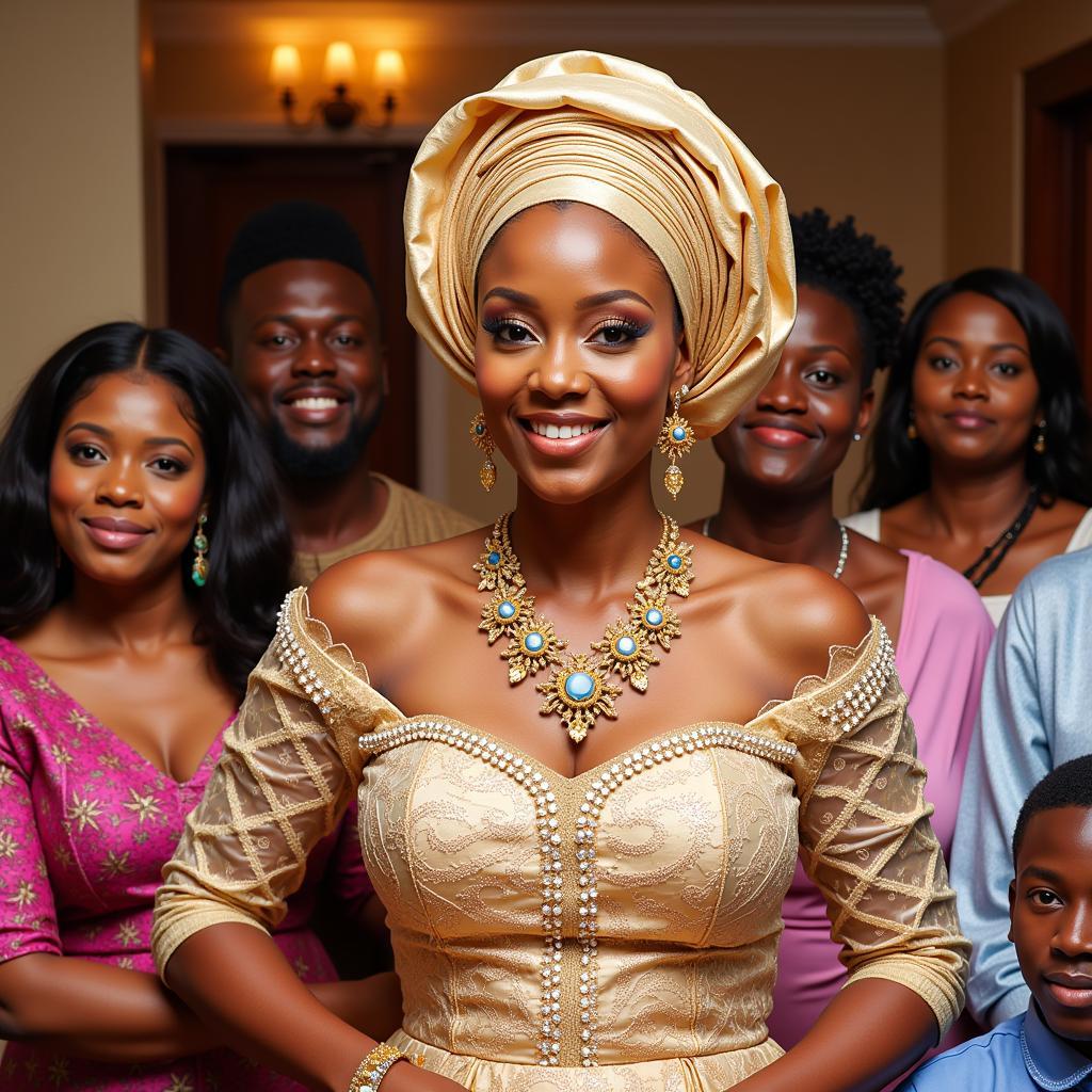 Nigerian Bride in Traditional Attire