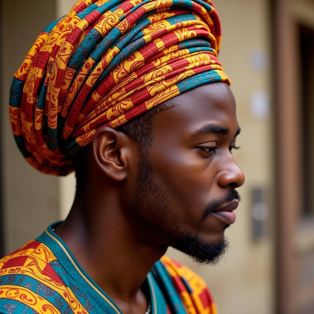 Nigerian Male Gele Headwrap