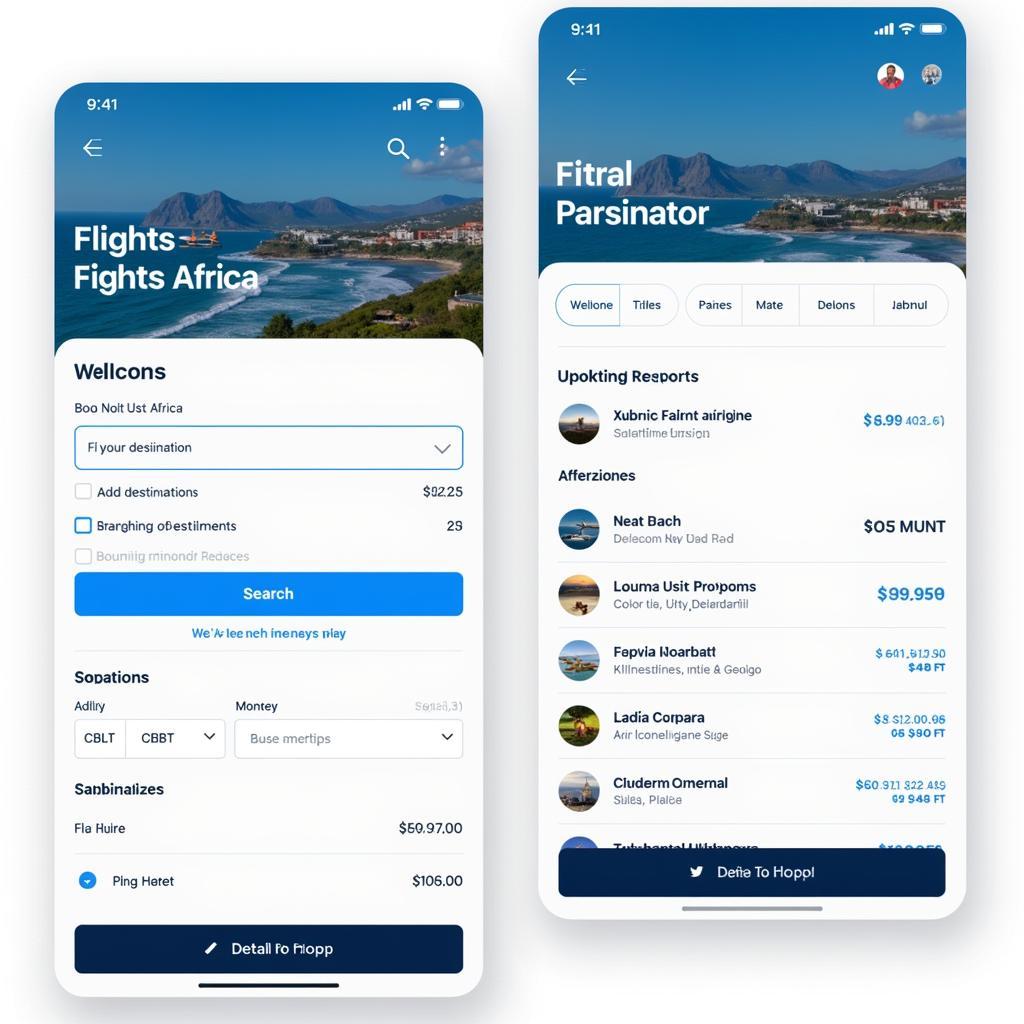 Online Booking Platform for African Flights