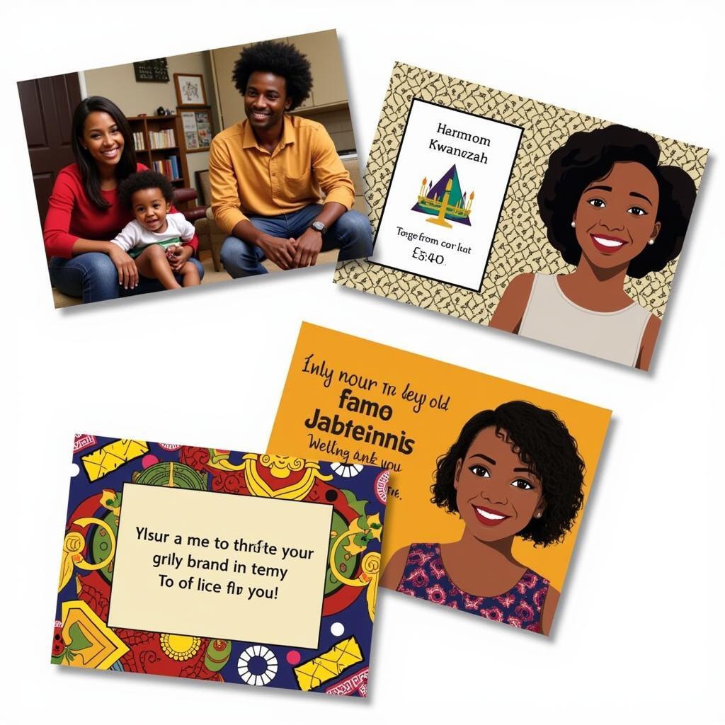 Personalized African American Greeting Cards for Fundraisers