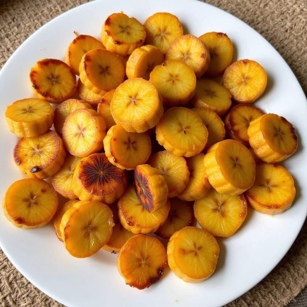 Ripe Plantains Fried into an African Dessert