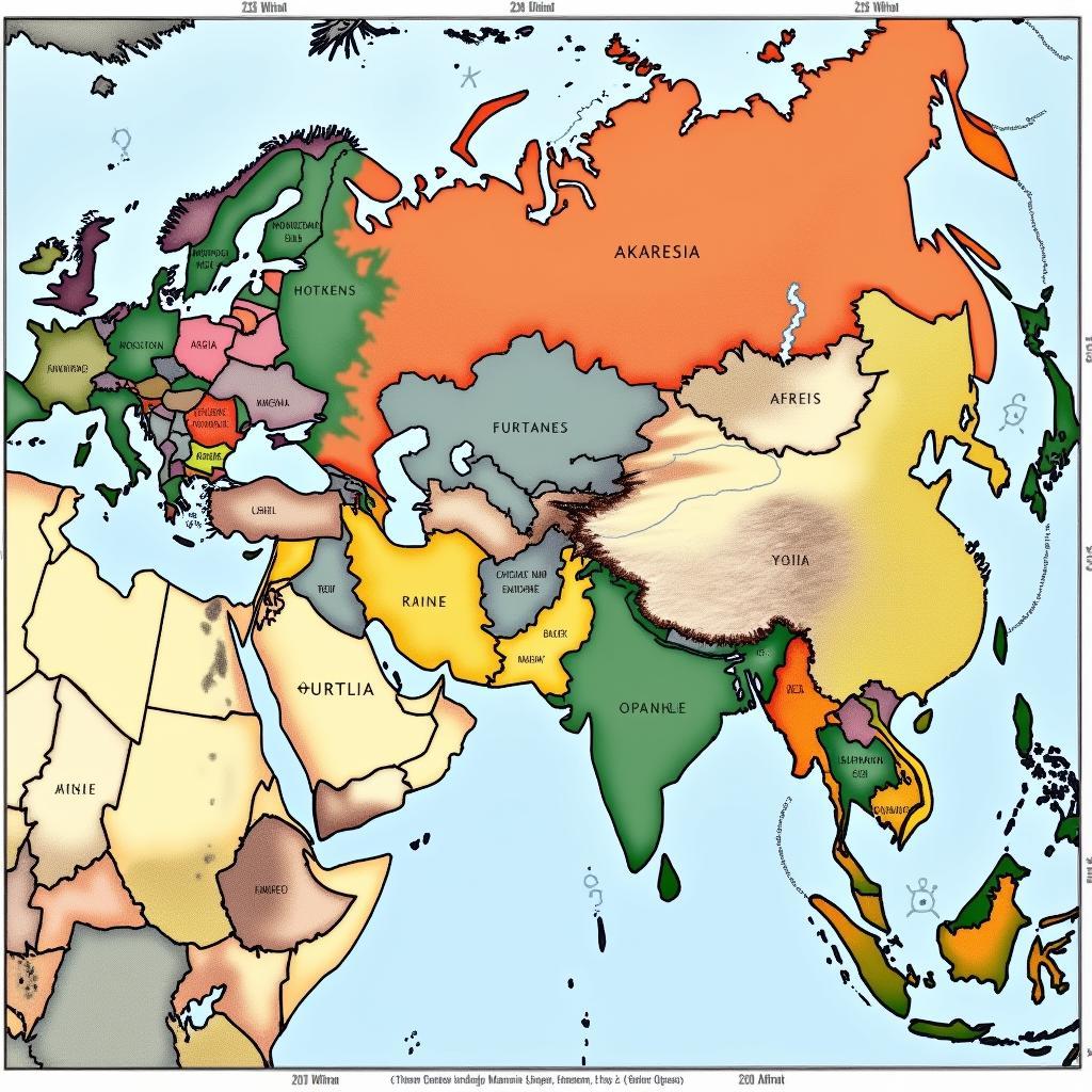 Map of Russia's Eurasian Expansion