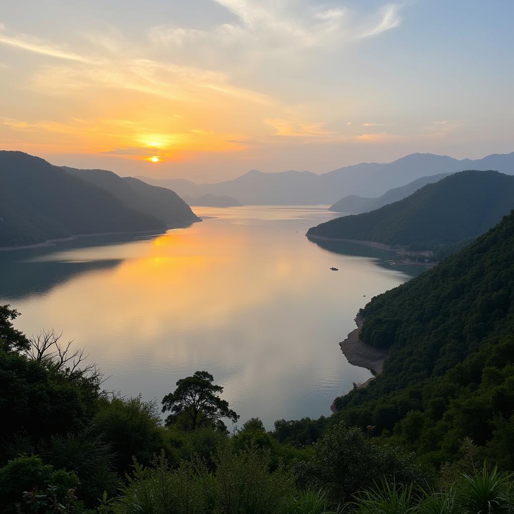 Serene Lake Kivu at Sunrise