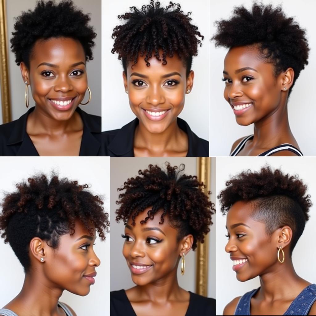 Short Curly Hairstyles for African American Women