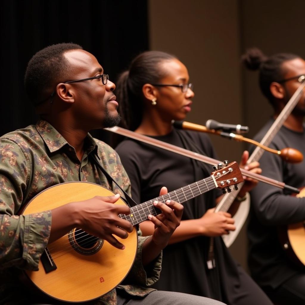 South African Musicians Playing Instruments