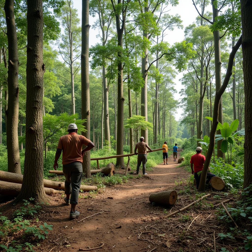 Sustainable African Hardwood Harvesting